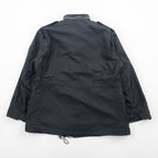 ALPHA INDUSTRIES, INC. USA製 M-65 フィールドジャケット ミリタリージャケット L ブラック ドローコード エポレット 8415-01-099-7838 US ARMY 米軍