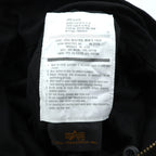 ALPHA INDUSTRIES, INC. USA製 M-65 フィールドジャケット ミリタリージャケット L ブラック ドローコード エポレット 8415-01-099-7838 US ARMY 米軍