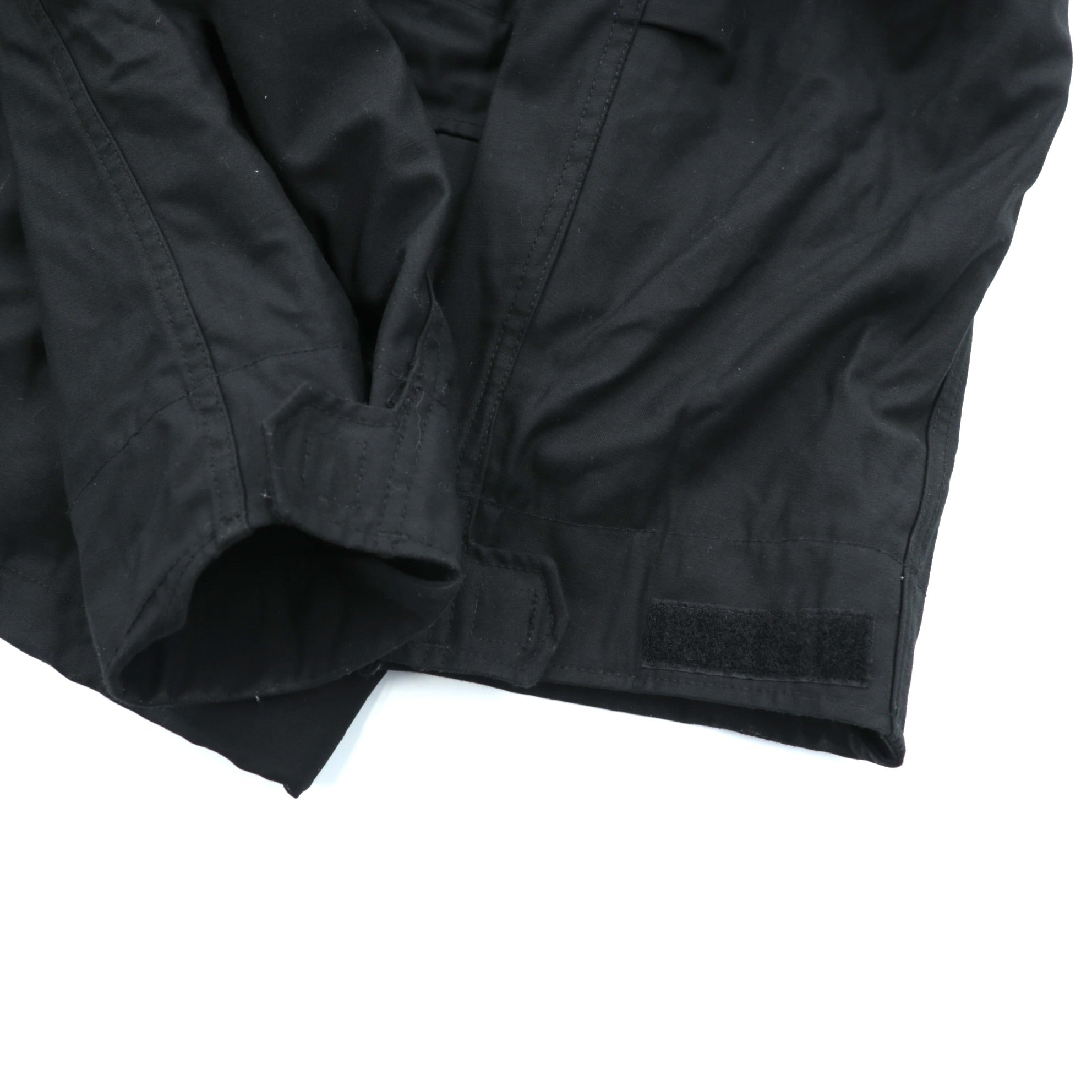 ALPHA INDUSTRIES, INC. USA製 M-65 フィールドジャケット ミリタリージャケット L ブラック ドローコード エポレット 8415-01-099-7838 US ARMY 米軍