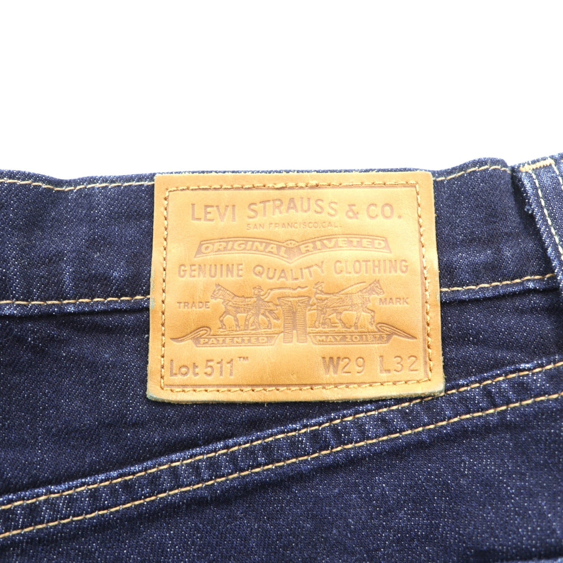 Levi Strauss 511 Slim Fit Stretch Denim Pants, Size S (04511-2406), Premium, Big E Leather Patch