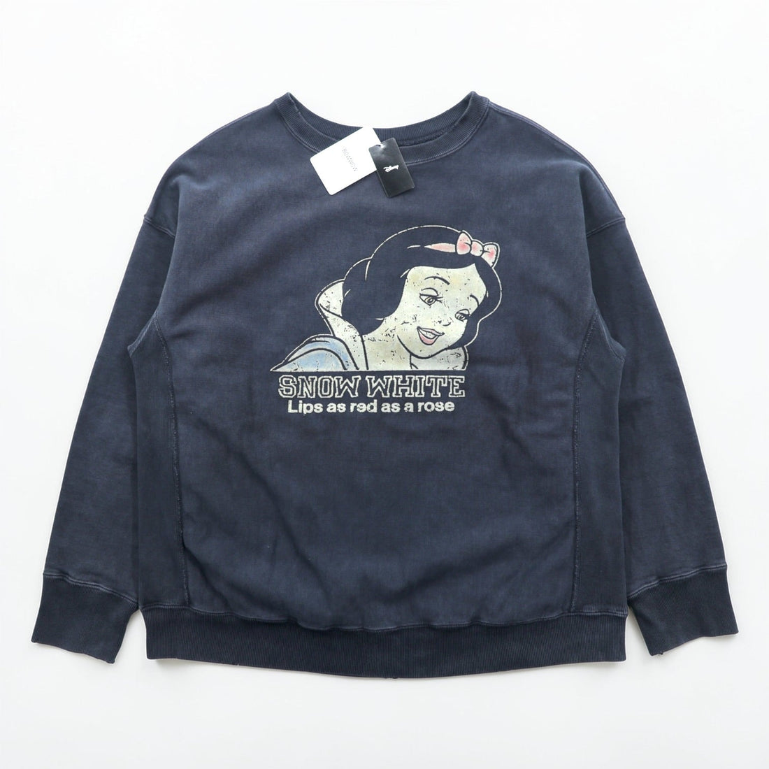 BOWWOW × Disney 日本製 ヴィンテージ加工 スウェット トレーナー M スノーホワイト 白雪姫 SNOW WHITE & SEVEN DWARFS