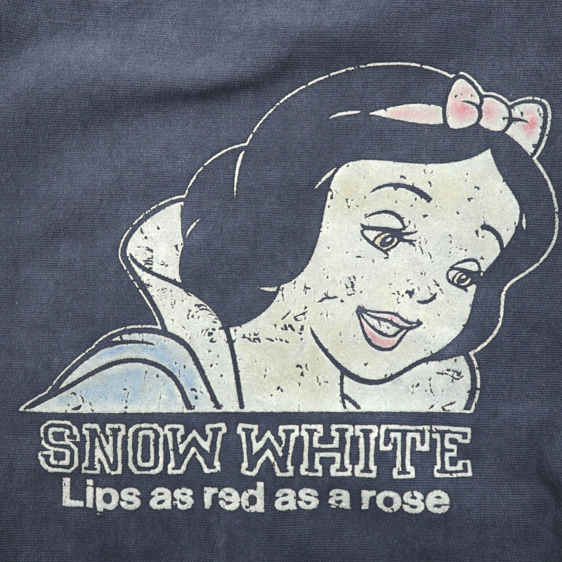BOWWOW × Disney Made in Japan Vintage Processing Sweatshirt M Snow White SNOW WHITE & SEVEN DWARFS