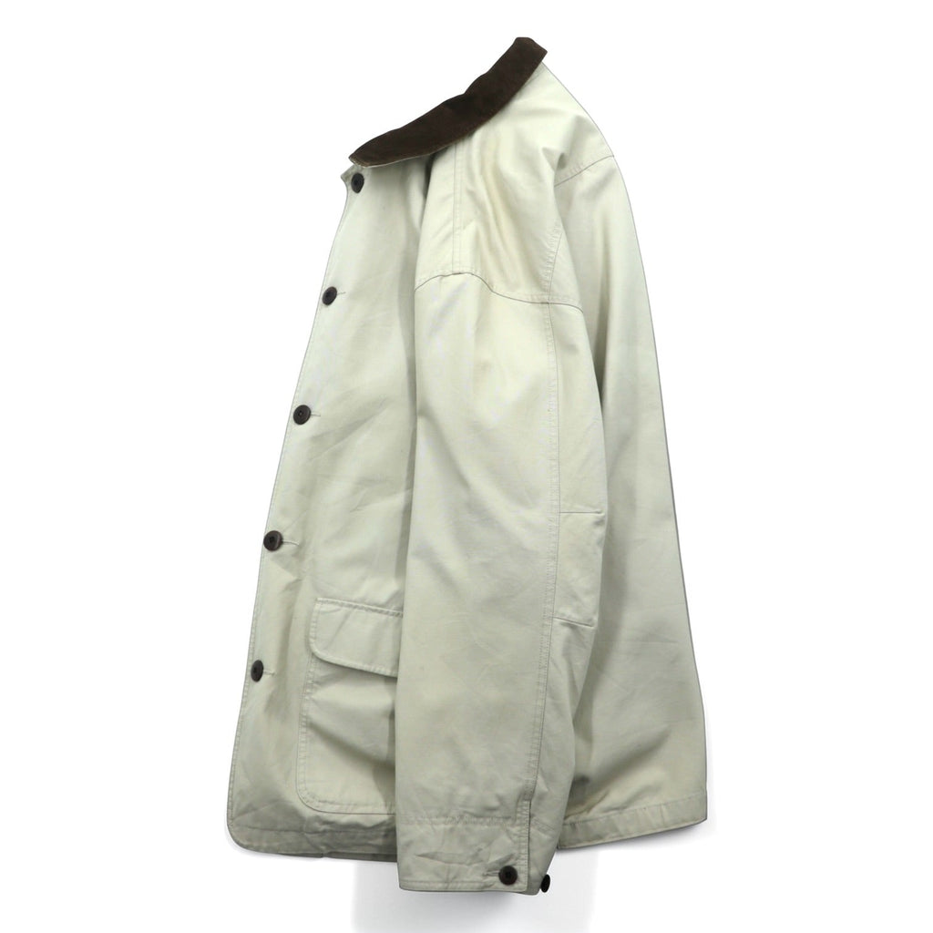 L.L.Bean フィールドコート ハンティングジャケット XL ナチュラル アイボリー WY16 襟コーデュロイ