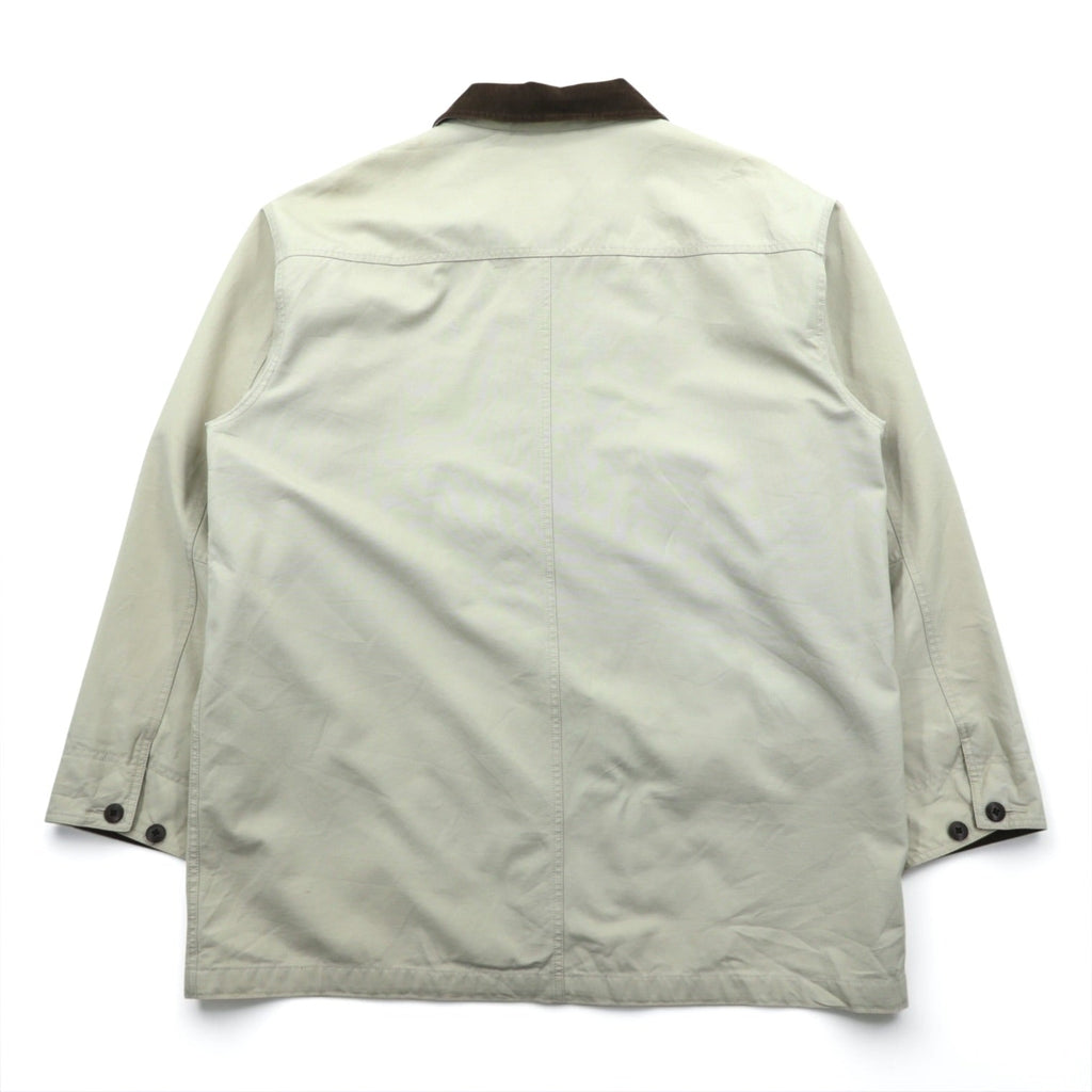L.L.Bean フィールドコート ハンティングジャケット XL ナチュラル アイボリー WY16 襟コーデュロイ