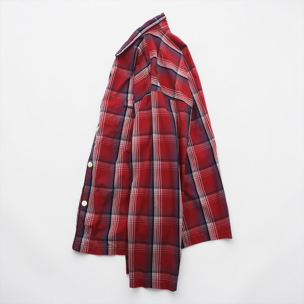 Polo Ralph Lauren パジャマシャツ L レッド チェック 胸ポケット スモールポニー刺繍