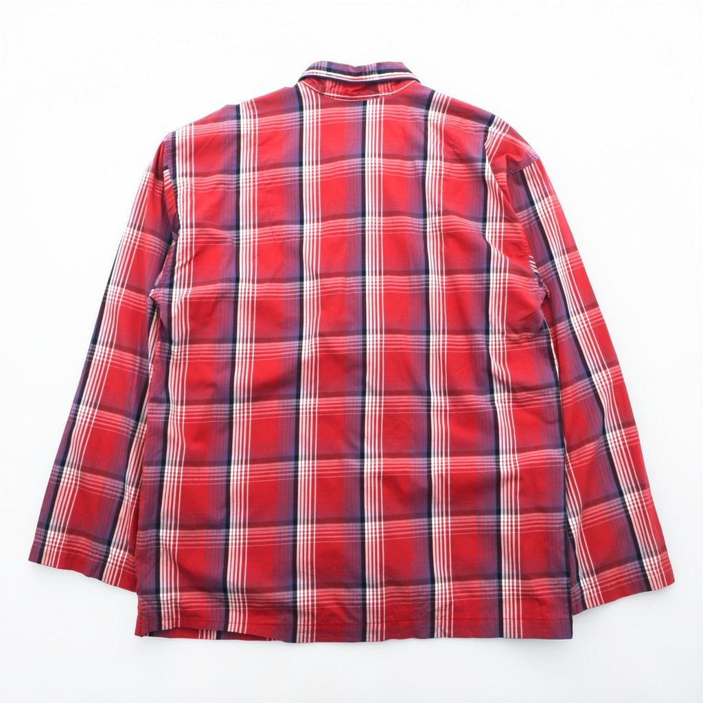 Polo Ralph Lauren パジャマシャツ L レッド チェック 胸ポケット スモールポニー刺繍