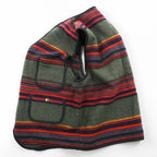 HIGH SIERRA 90年代 ヴィンテージ ツイード ジップアップ ベスト L ボーダー マルチカラー ウール アウトドア 4ポケット