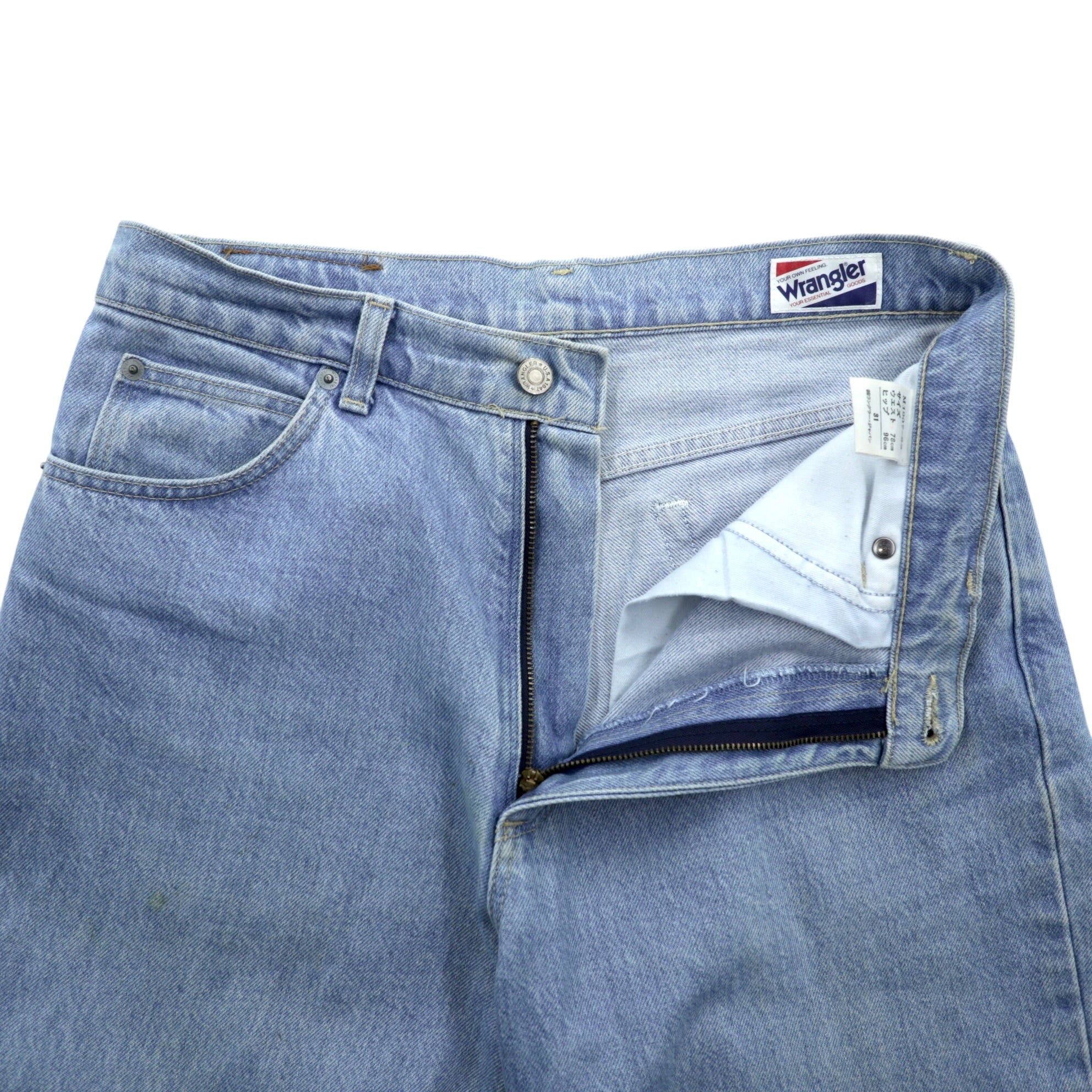 Wrangler 80年代 日本製 ヴィンテージ テーパード デニムパンツ ジーンズ M インディゴ M1907-22
