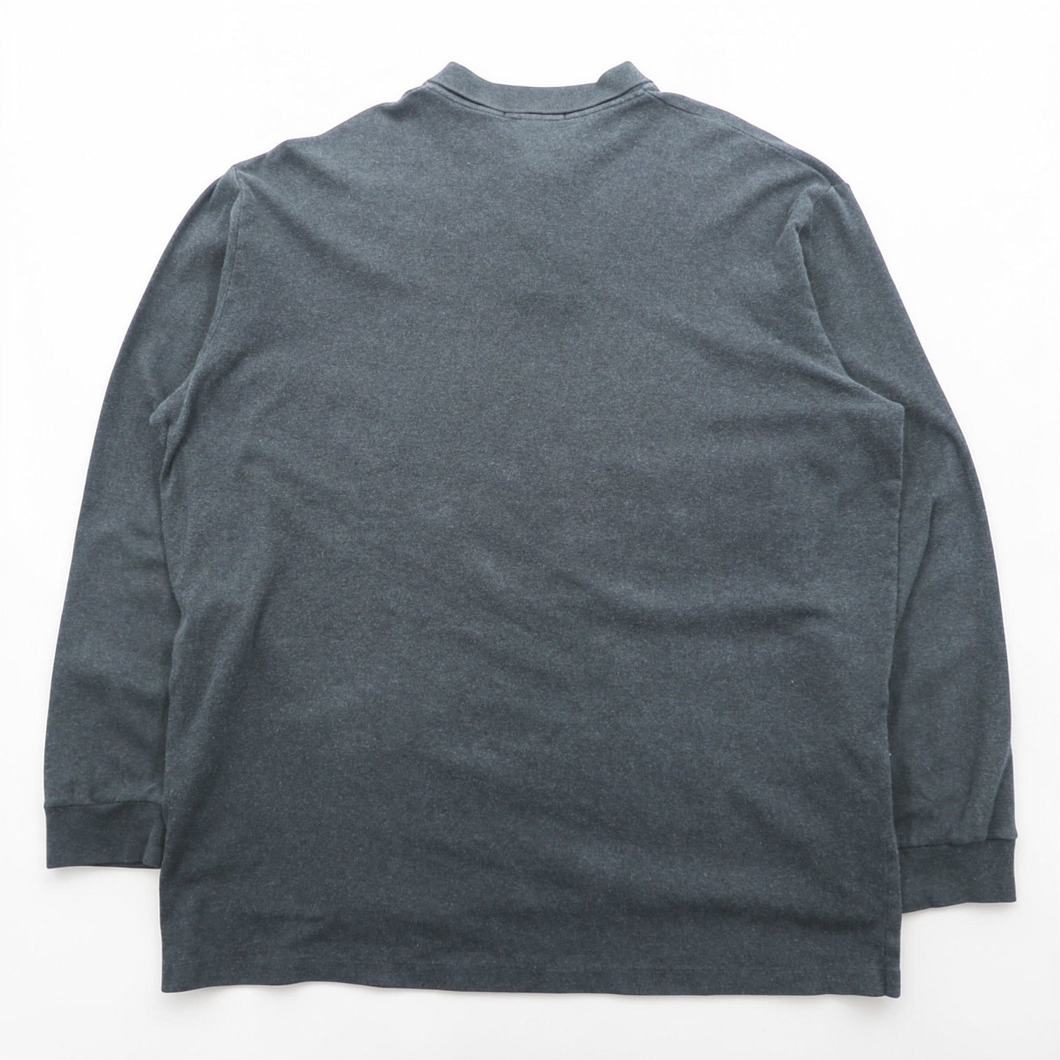 Polo Ralph Lauren 90年代 ポロシャツ ラガーシャツ 2XL グレー ペルー製 スモールポニー刺繍 ビッグサイズ