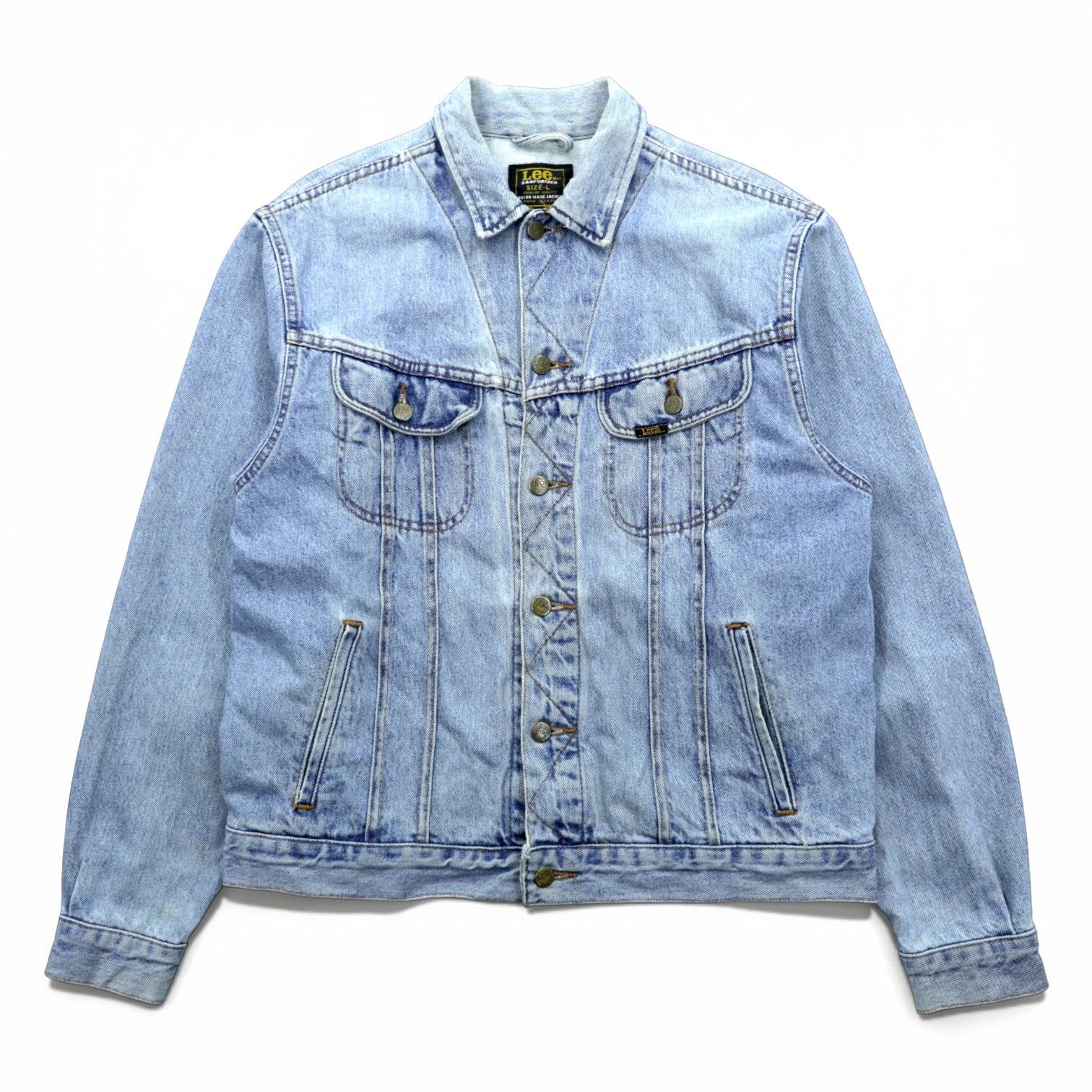 Lee 90年代 ヴィンテージ 701 RIDER JACKET デニムジャケット Gジャン L インディゴ UNION MADE JACKET 153436