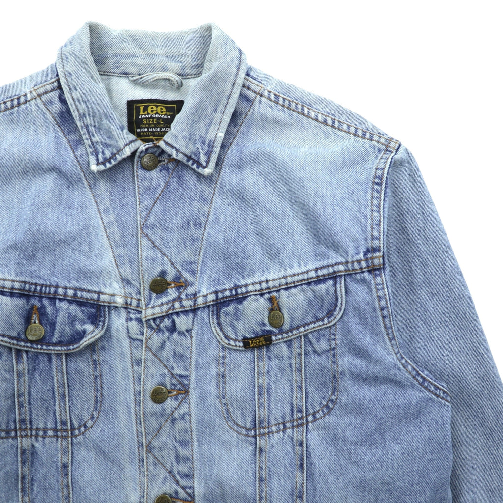 Lee 90年代 ヴィンテージ 701 RIDER JACKET デニムジャケット Gジャン L インディゴ UNION MADE JACKET 153436
