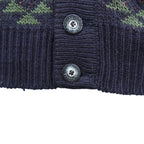 LACOSTE 80年代 フランス製 ヴィンテージ ニット カーディガン L フレンチラコステ フェアアイル柄