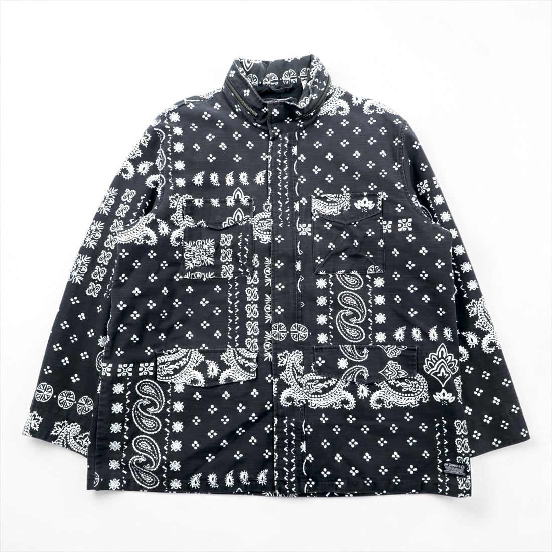 Levi's Field Coat Military Jacket XL Paisley Hood Stowaway KEARNY FIELD COAT BANDANA REMIX A4419-0003