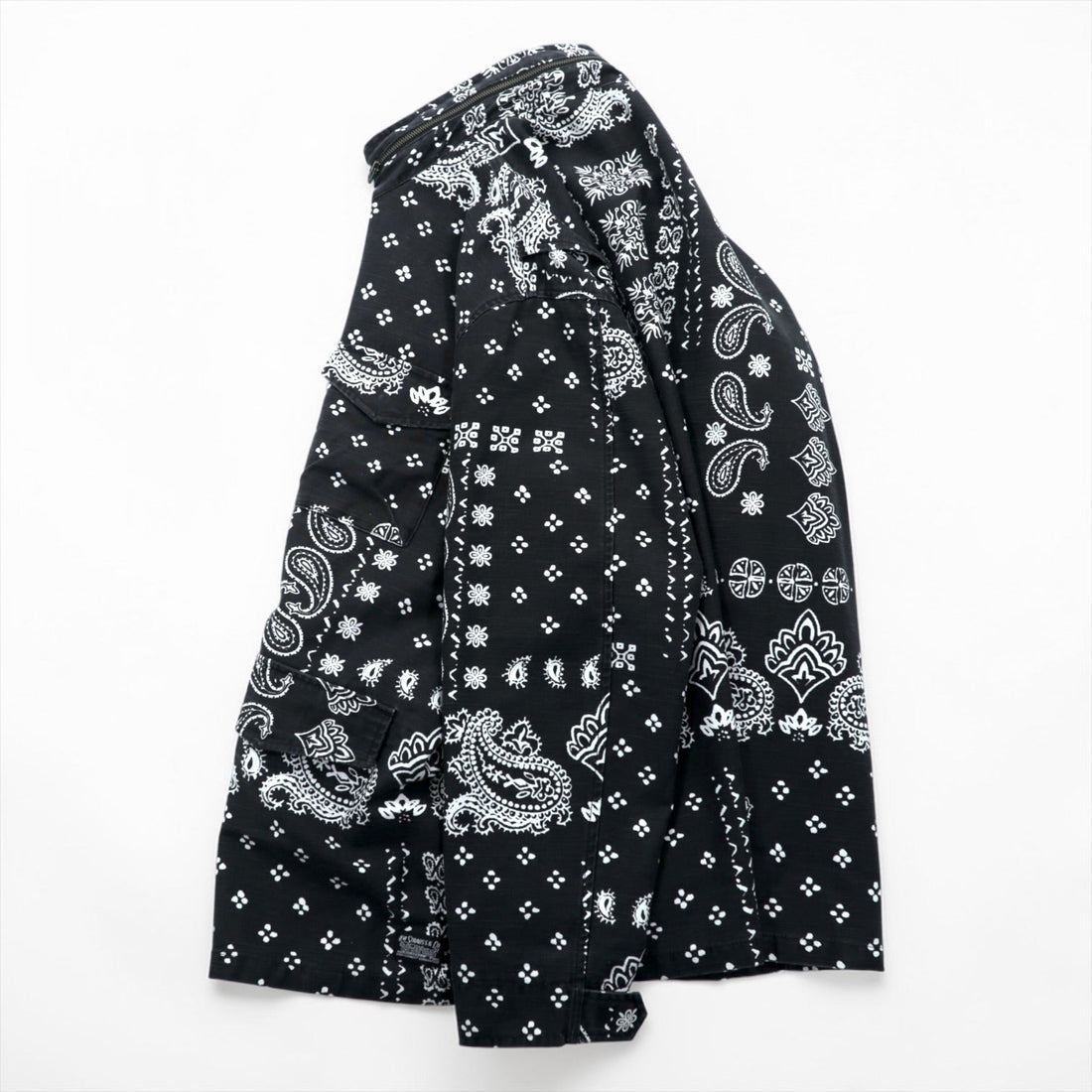 Levi's Field Coat Military Jacket XL Paisley Hood Stowaway KEARNY FIELD COAT BANDANA REMIX A4419-0003