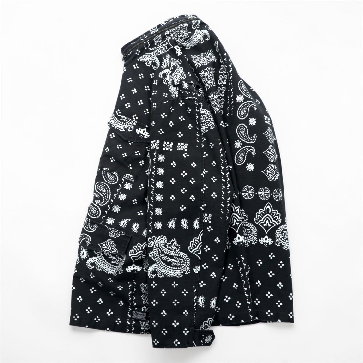 Levi's フィールドコート ミリタリージャケット XL ペイズリー フード収納 KEARNY FIELD COAT BANDANA REMIX A4419-0003