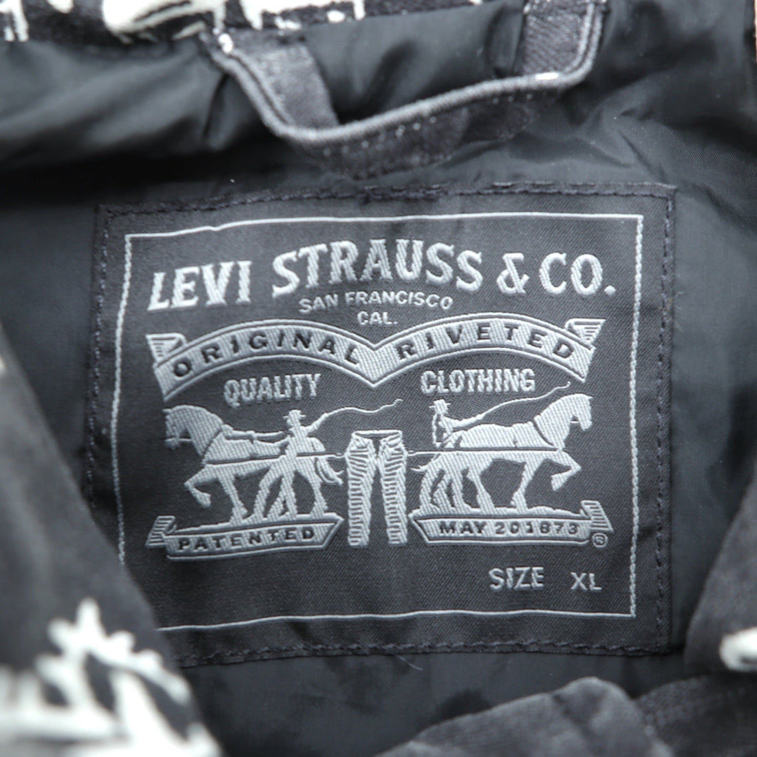 Levi's Field Coat Military Jacket XL Paisley Hood Stowaway KEARNY FIELD COAT BANDANA REMIX A4419-0003