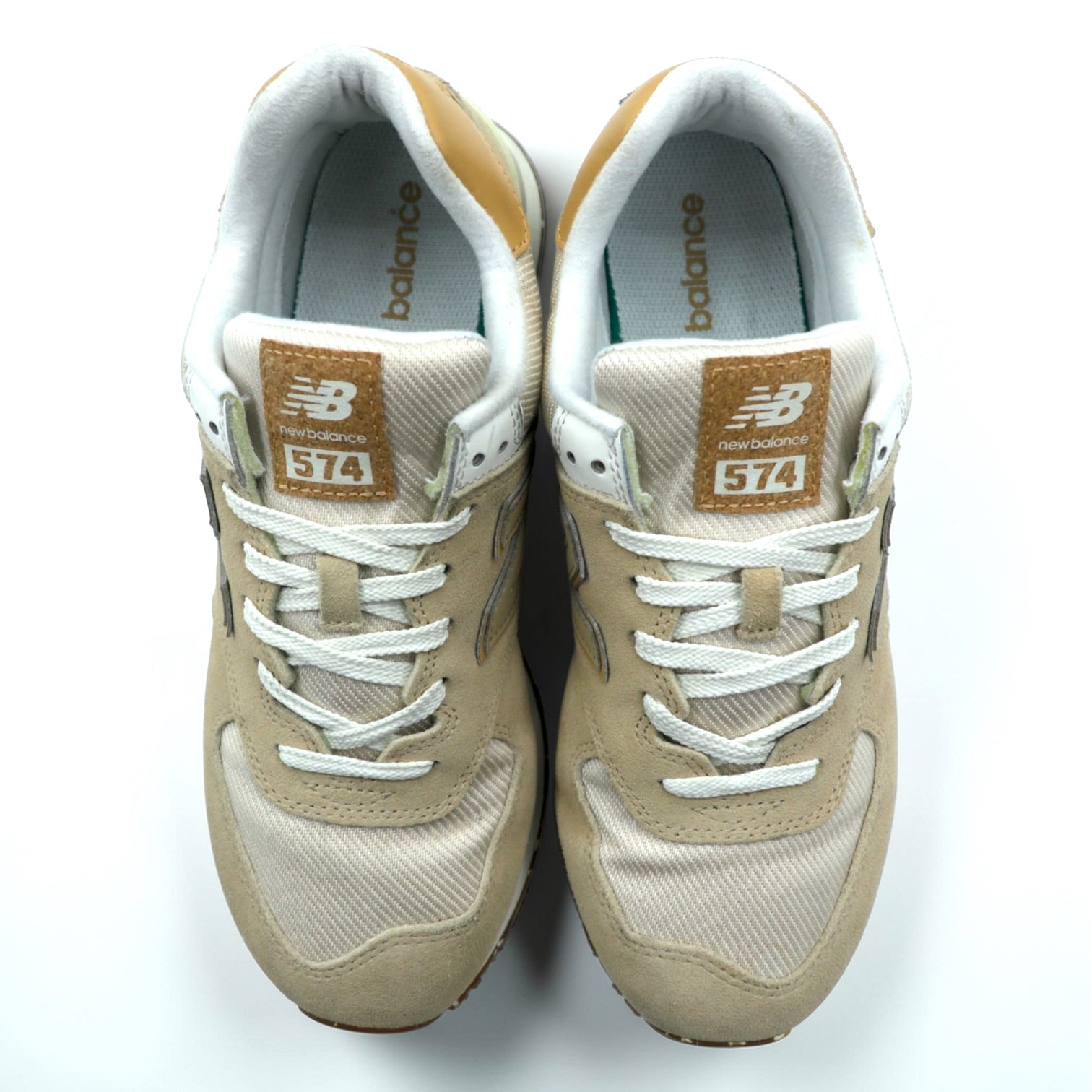 NEW BALANCE ML574AA2 スエード スニーカー 27cm サンドベージュ ENCAP