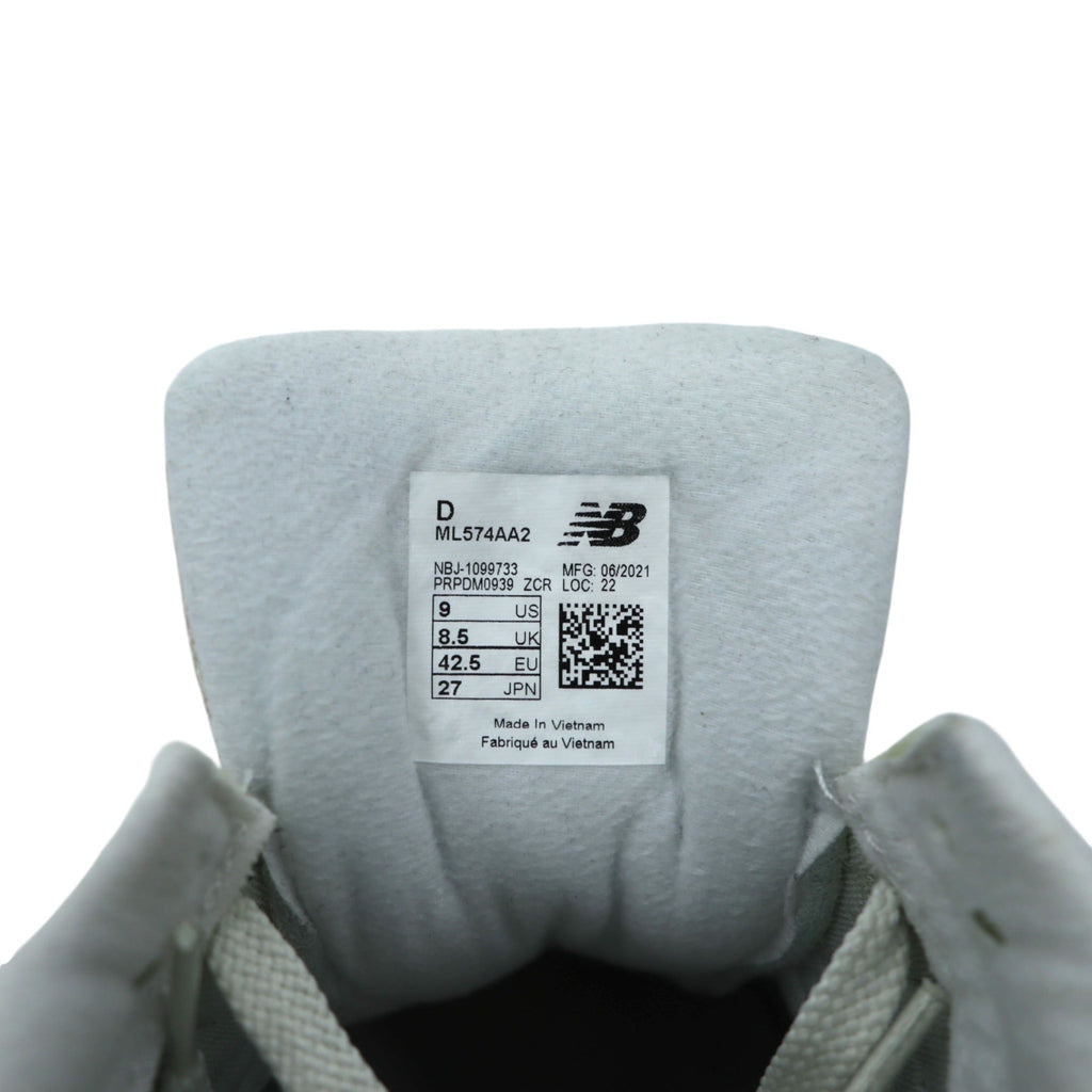 NEW BALANCE ML574AA2 スエード スニーカー 27cm サンドベージュ ENCAP