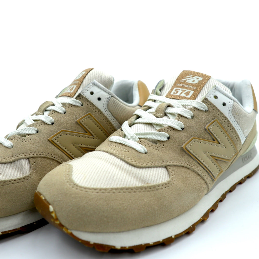 NEW BALANCE ML574AA2 スエード スニーカー 27cm サンドベージュ ENCAP