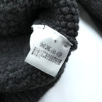 J.CREW 90年代 ヴィンテージ ケーブル編み ニット クルーネック セーター M グレー メリノウール HAND KNIT