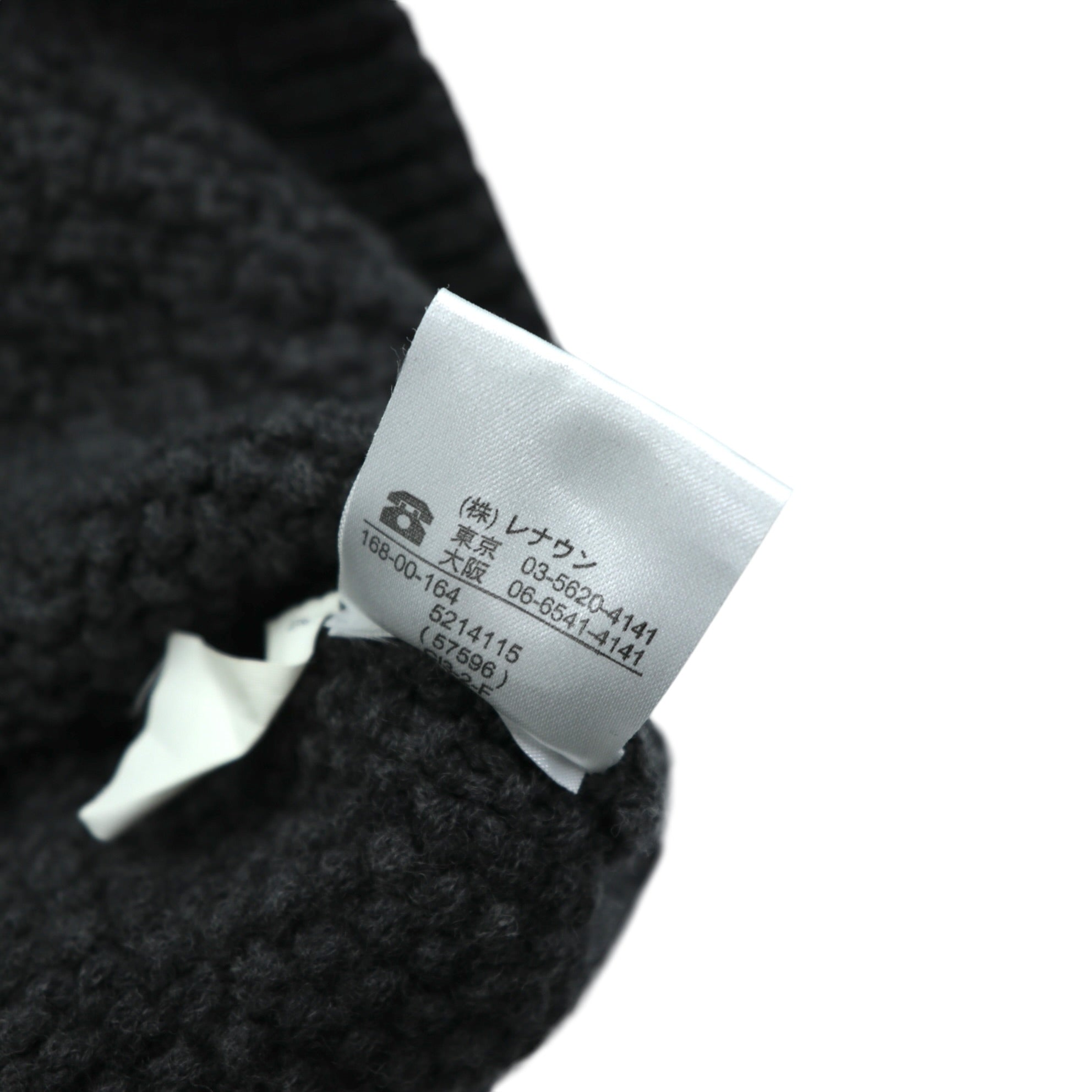 J.CREW 90年代 ヴィンテージ ケーブル編み ニット クルーネック セーター M グレー メリノウール HAND KNIT