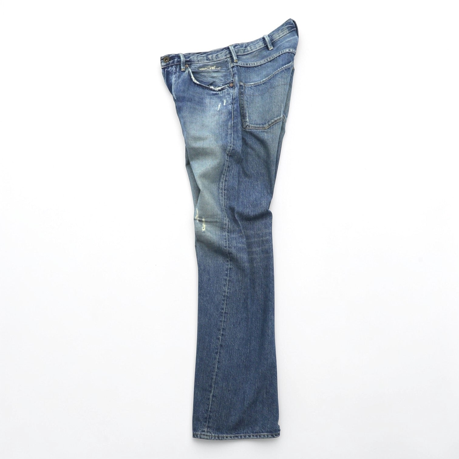 Polo Ralph Lauren 90年代 ヴィンテージ ダメージ加工 フレア デニムパンツ ジーンズ M インディゴ