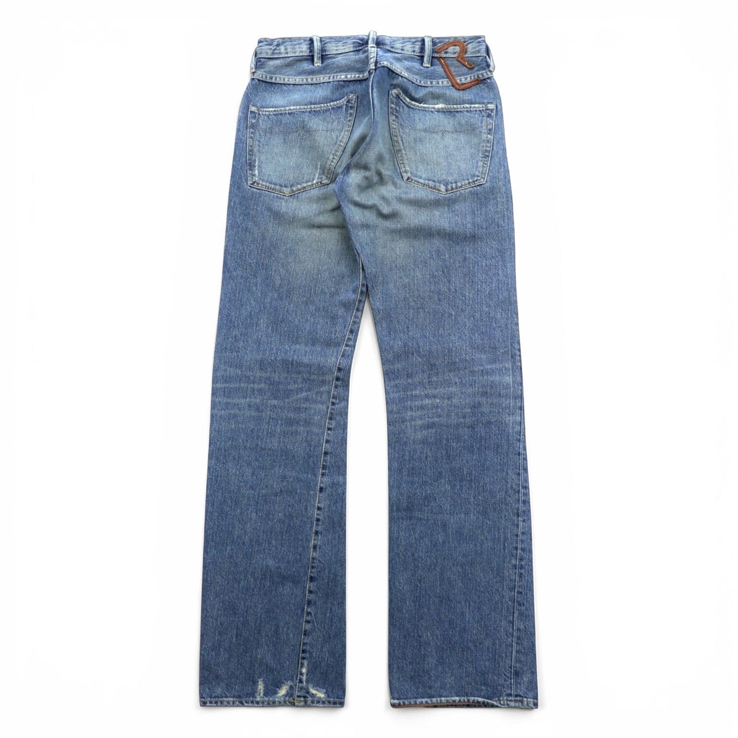 Polo Ralph Lauren 90年代 ヴィンテージ ダメージ加工 フレア デニムパンツ ジーンズ M インディゴ