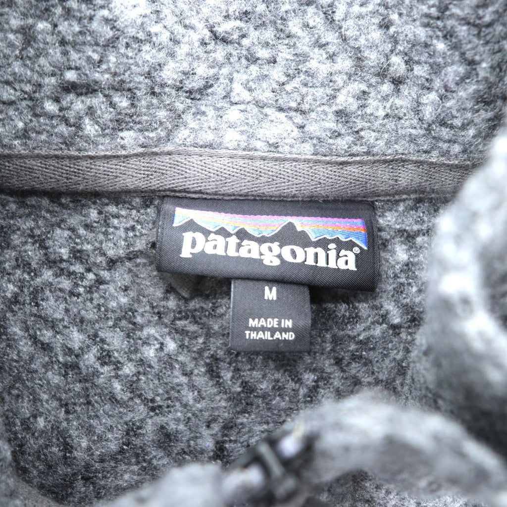 Patagonia ウーリエステル フリースジャケット M スタンドカラー グレー フルジップ ブルゾン 26935