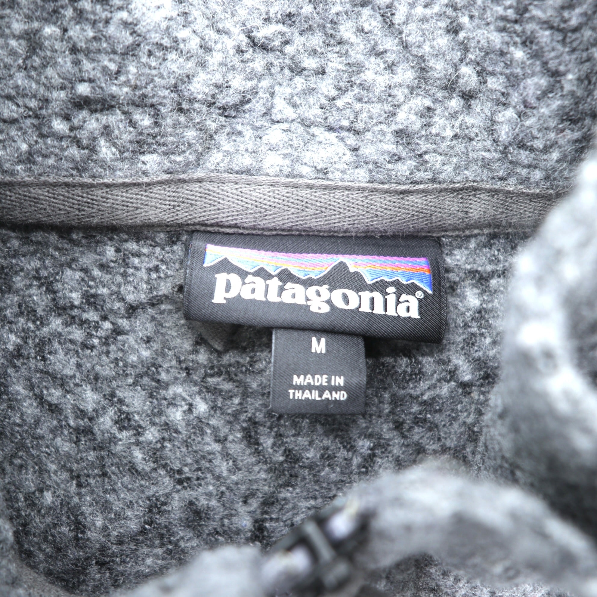 Patagonia ウーリエステル フリースジャケット M スタンドカラー グレー フルジップ ブルゾン 26935