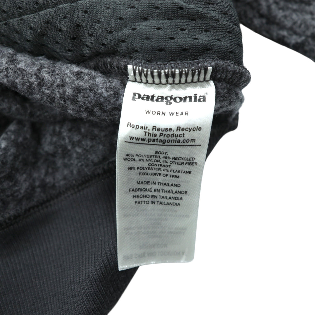 Patagonia ウーリエステル フリースジャケット M スタンドカラー グレー フルジップ ブルゾン 26935