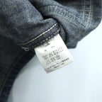 HOUSTON USA Cotton Denim Pullover Shirt, Size L, 40696, Vintage Wash, Military Style