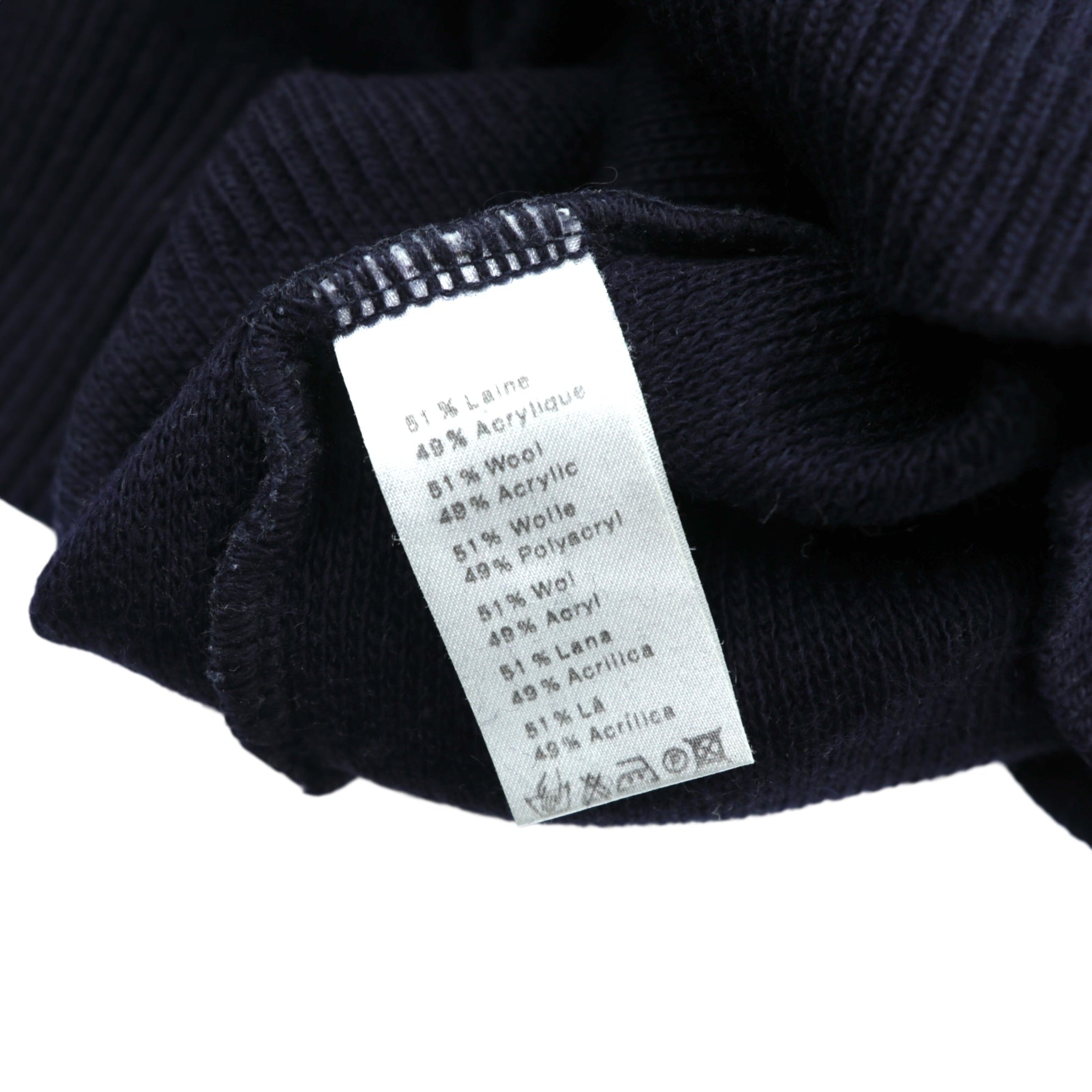 Vintage CHEMISE LACOSTE 80s Made in France V-neck knit sweater L French Lacoste