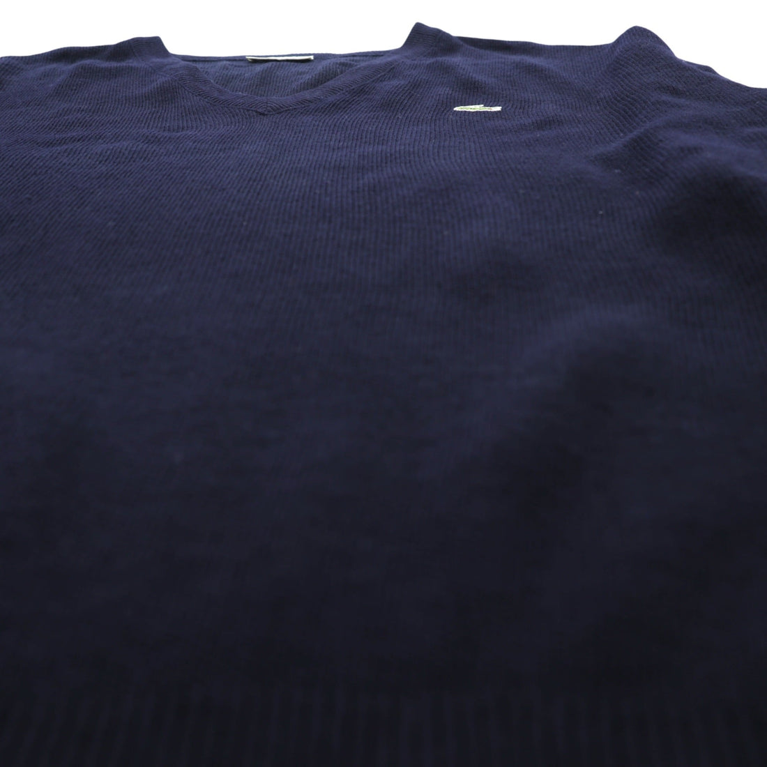 CHEMISE LACOSTE 80年代 フランス製 ヴィンテージ Vネック ニット セーター L フレンチラコステ