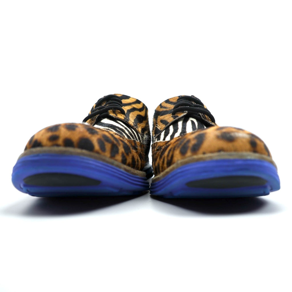 atmos × Cole Haan ウィングチップ オックスフォード ORIGINALGRAND ハラコ シューズ 26.5cm C36377 マルチ アニマル レオパード ゼブラ