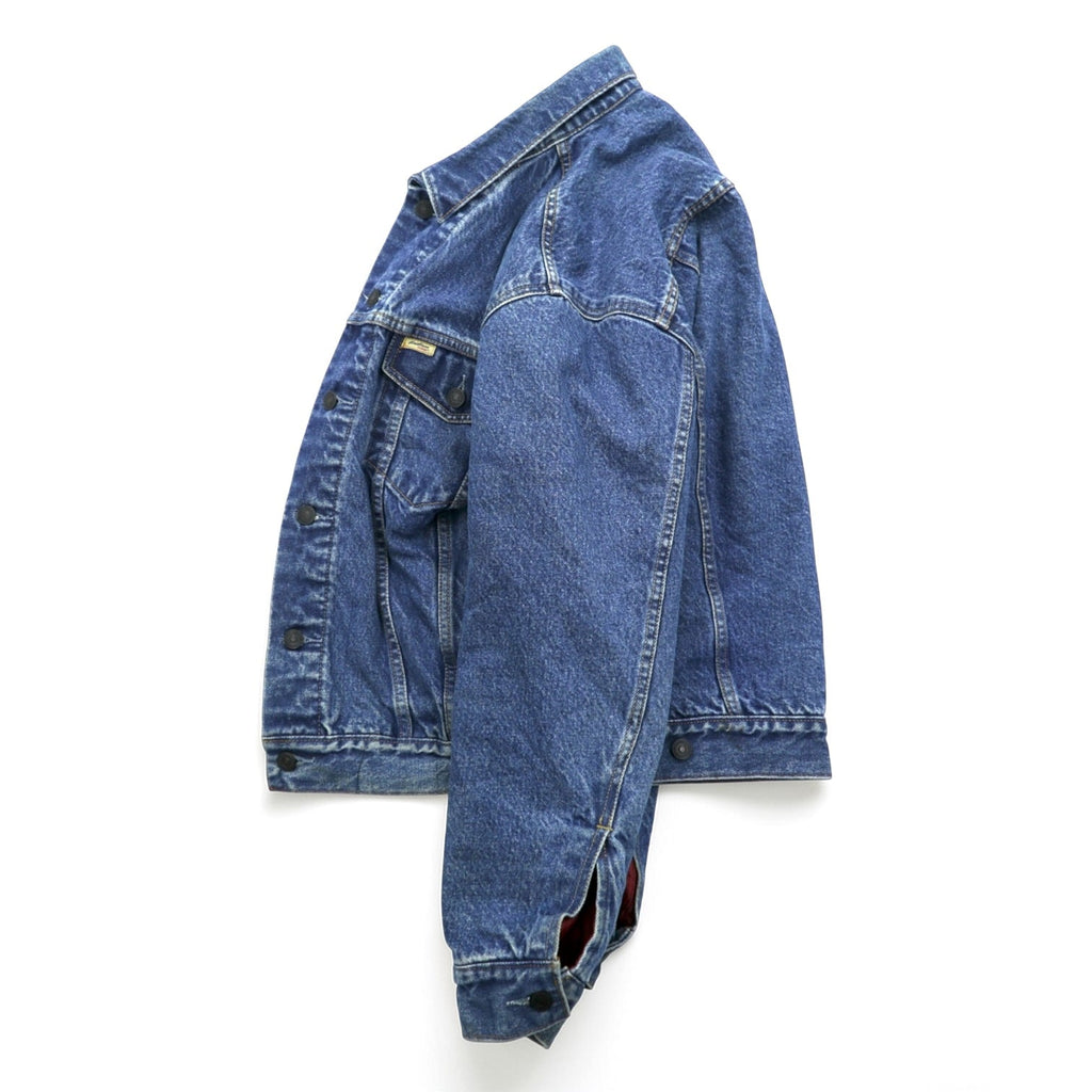 Levi's 00年代 ヴィンテージ デニム トラッカージャケット Gジャン S インディゴ チェック ネルライナー 909014518