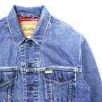 Levi's 00年代 ヴィンテージ デニム トラッカージャケット Gジャン S インディゴ チェック ネルライナー 909014518