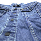 Levi's 00年代 ヴィンテージ デニム トラッカージャケット Gジャン S インディゴ チェック ネルライナー 909014518