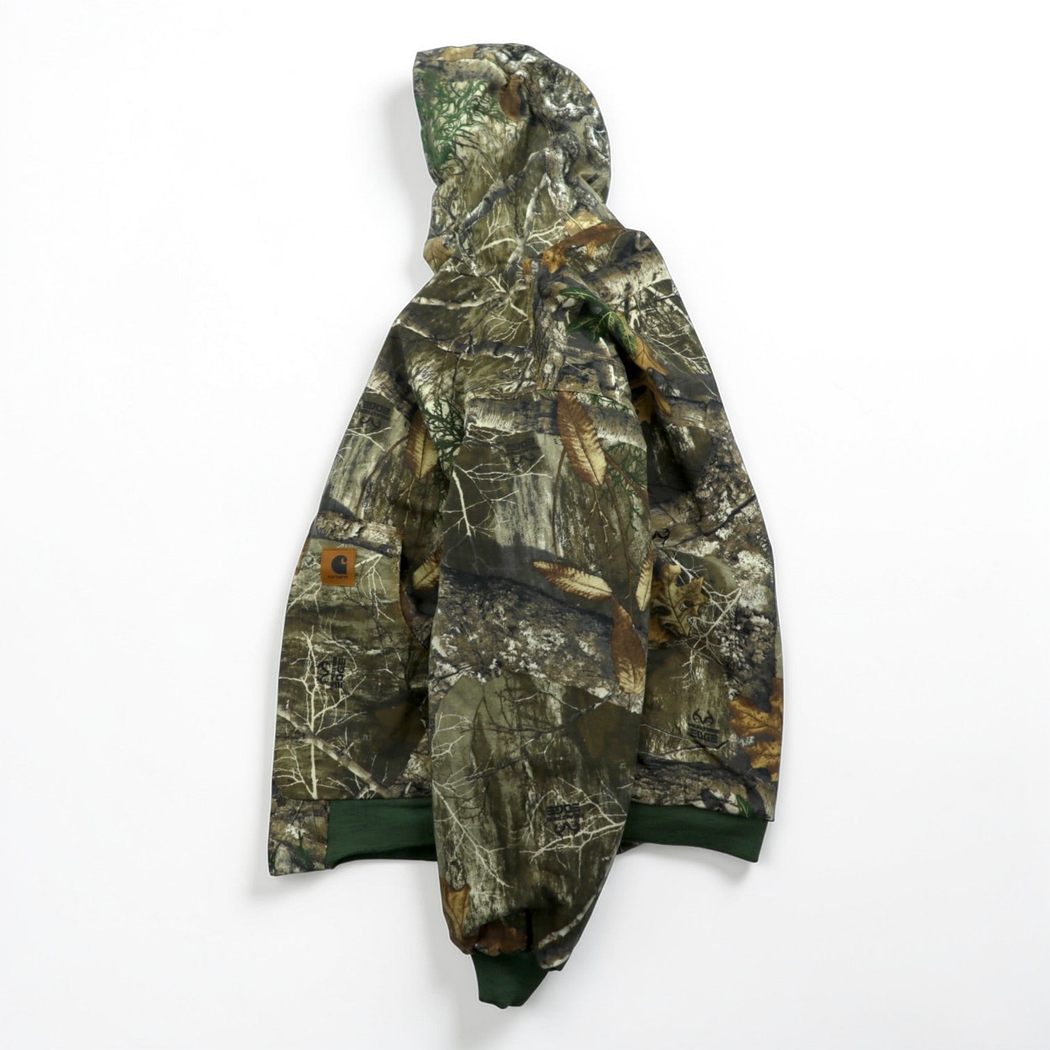 carhartt リメイク 再構築 リアルツリーカモ アクティブジャケット パーカー ブルゾン L カーキ コットン