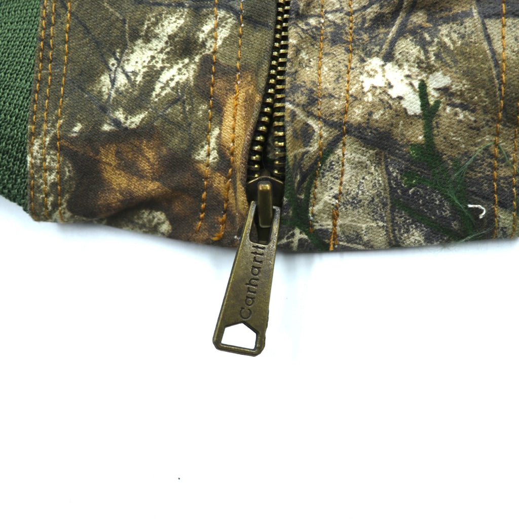 carhartt リメイク 再構築 リアルツリーカモ アクティブジャケット パーカー ブルゾン L カーキ コットン