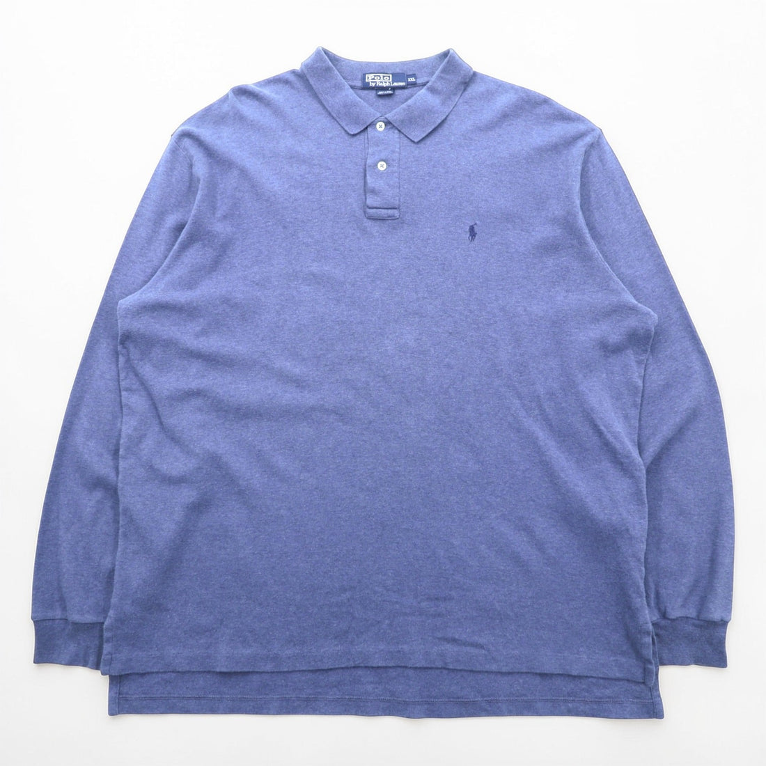 Polo Ralph Lauren 90s Long Sleeve Rugby Shirt, Sizes XXL Made in Peru, Small Pony Embroidery