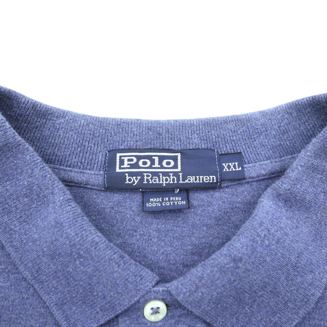 Polo Ralph Lauren 90s Long Sleeve Rugby Shirt, Sizes XXL Made in Peru, Small Pony Embroidery