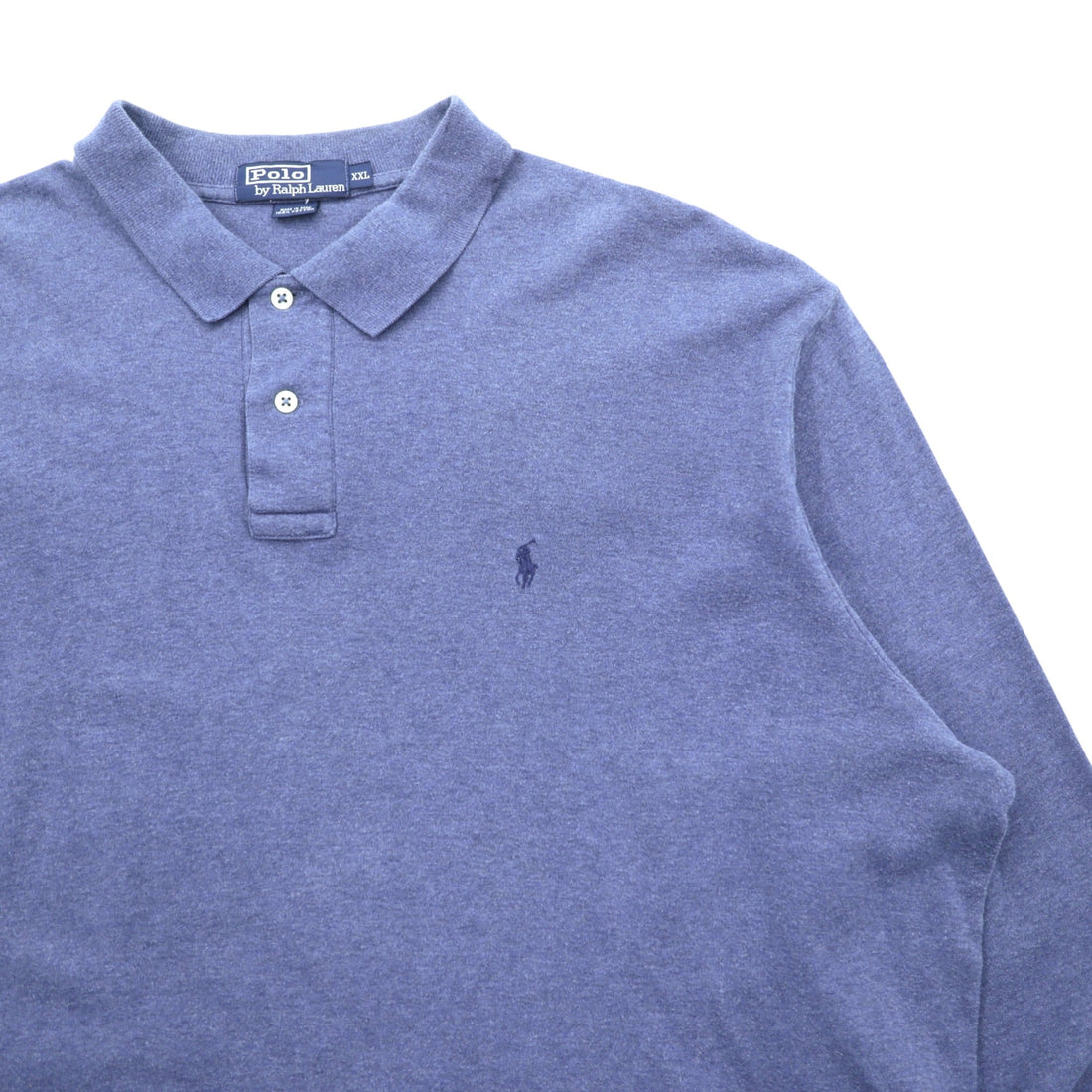 Polo Ralph Lauren 90s Long Sleeve Rugby Shirt, Sizes XXL Made in Peru, Small Pony Embroidery