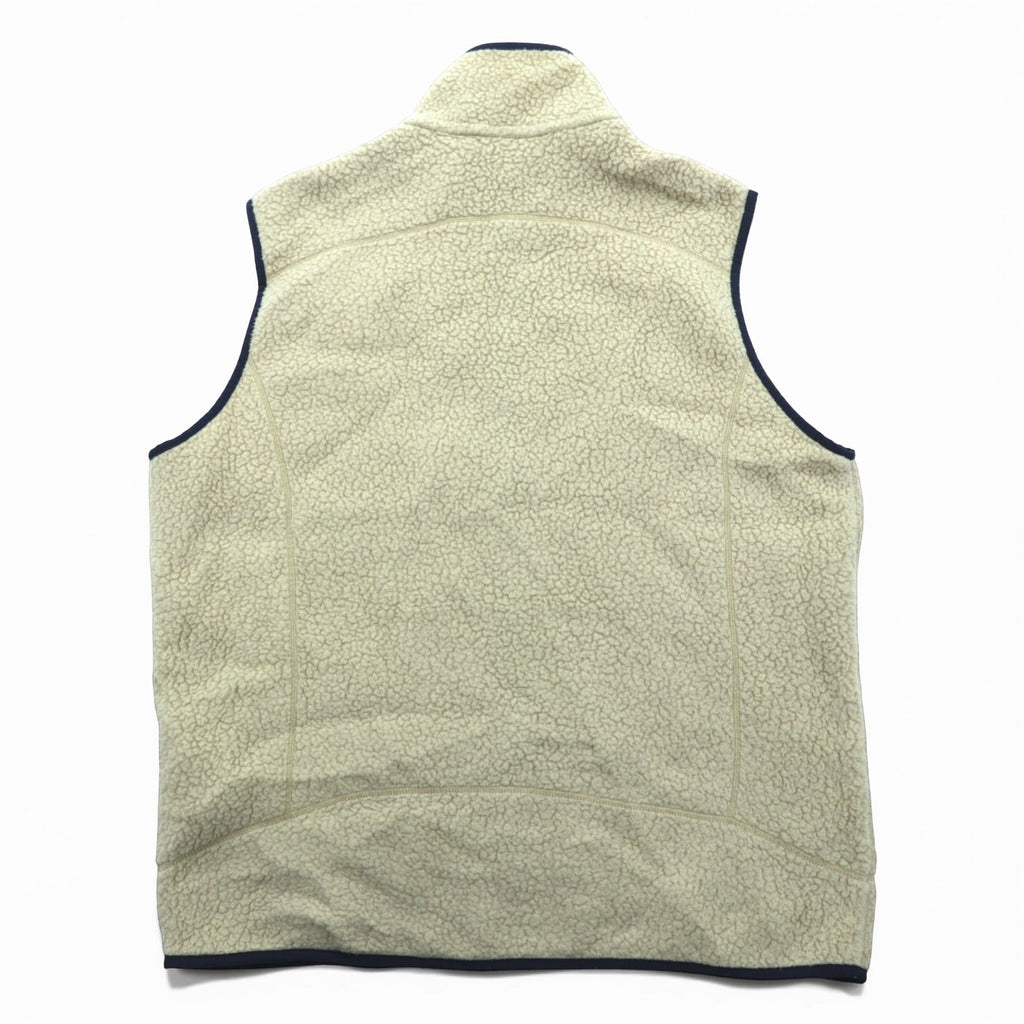 Patagonia レトロ パイル フリースベスト XL エルキャップカーキ フルジップ 胸ポケット 22821