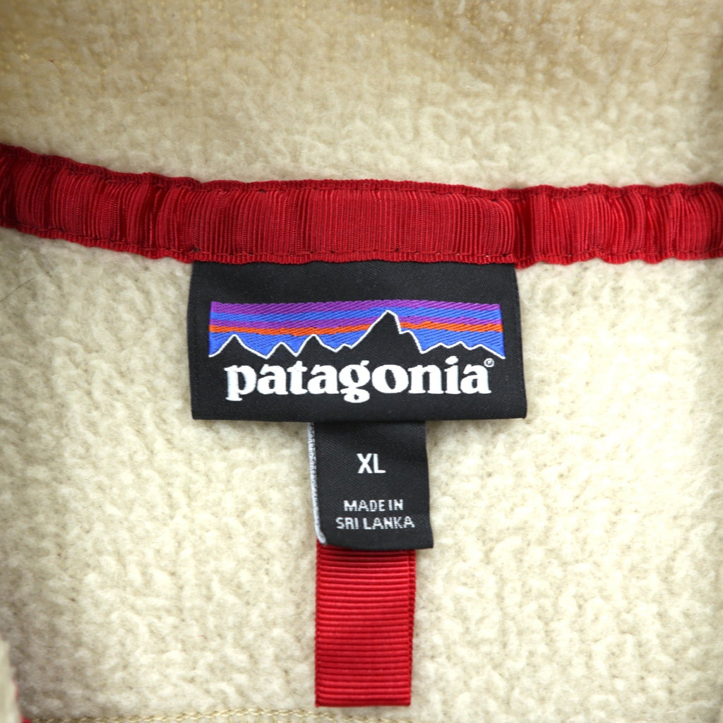 Patagonia レトロ パイル フリースベスト XL エルキャップカーキ フルジップ 胸ポケット 22821