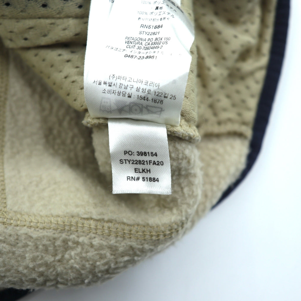 Patagonia レトロ パイル フリースベスト XL エルキャップカーキ フルジップ 胸ポケット 22821