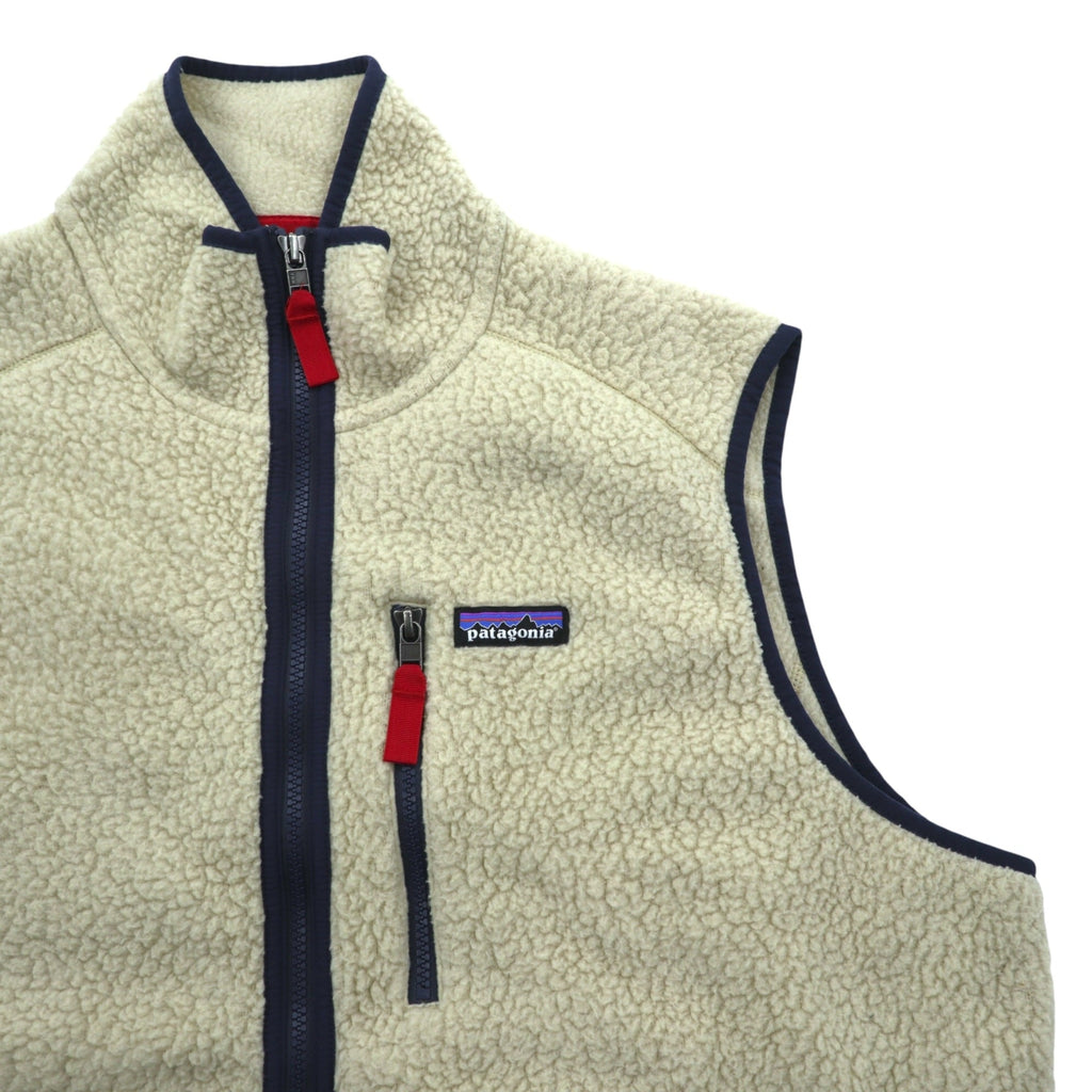Patagonia レトロ パイル フリースベスト XL エルキャップカーキ フルジップ 胸ポケット 22821