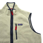 Patagonia レトロ パイル フリースベスト XL エルキャップカーキ フルジップ 胸ポケット 22821