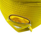 PRADA ナイロン バケットハット Re-Nylon トライアングルロゴ 2HC282 2DMI 三角 ミニポーチ付