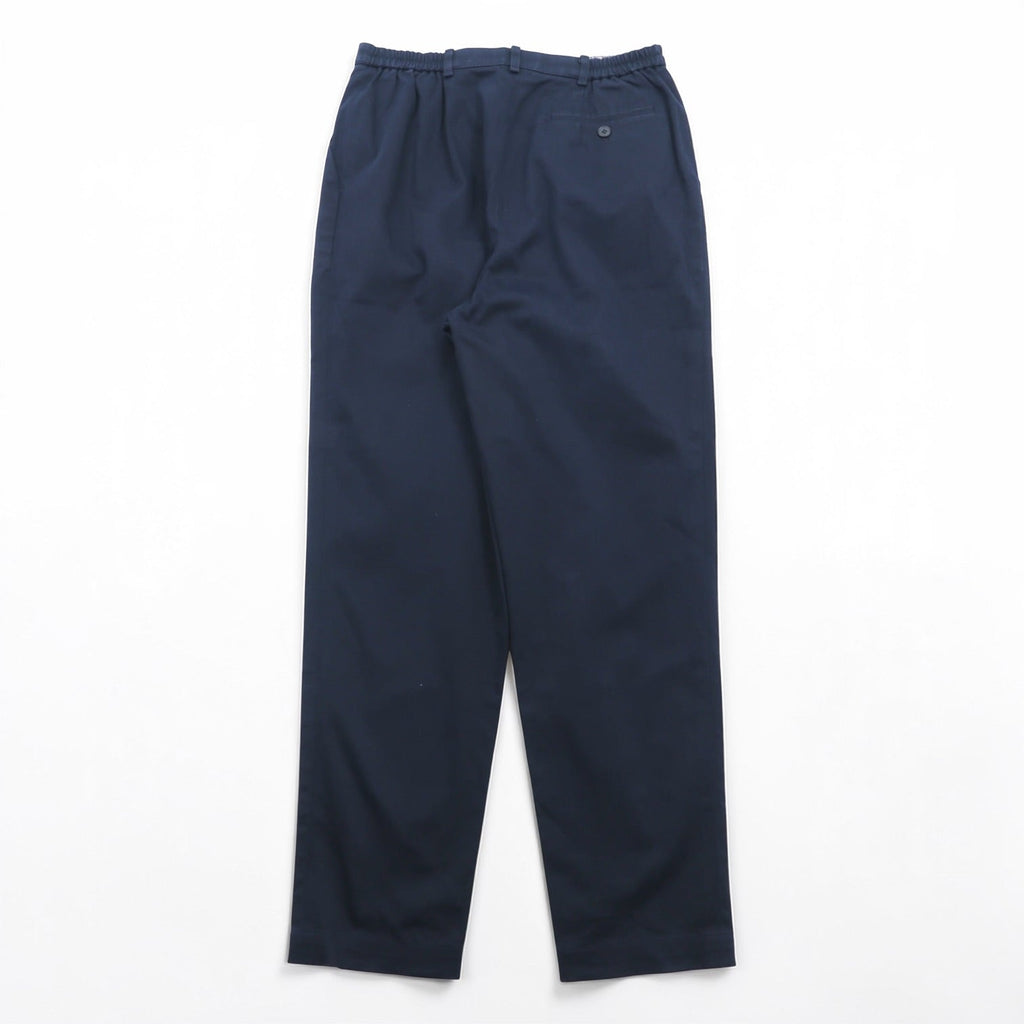 BURBERRY テーパード イージー チノパンツ L ネイビー コットン ストレッチ 日本製