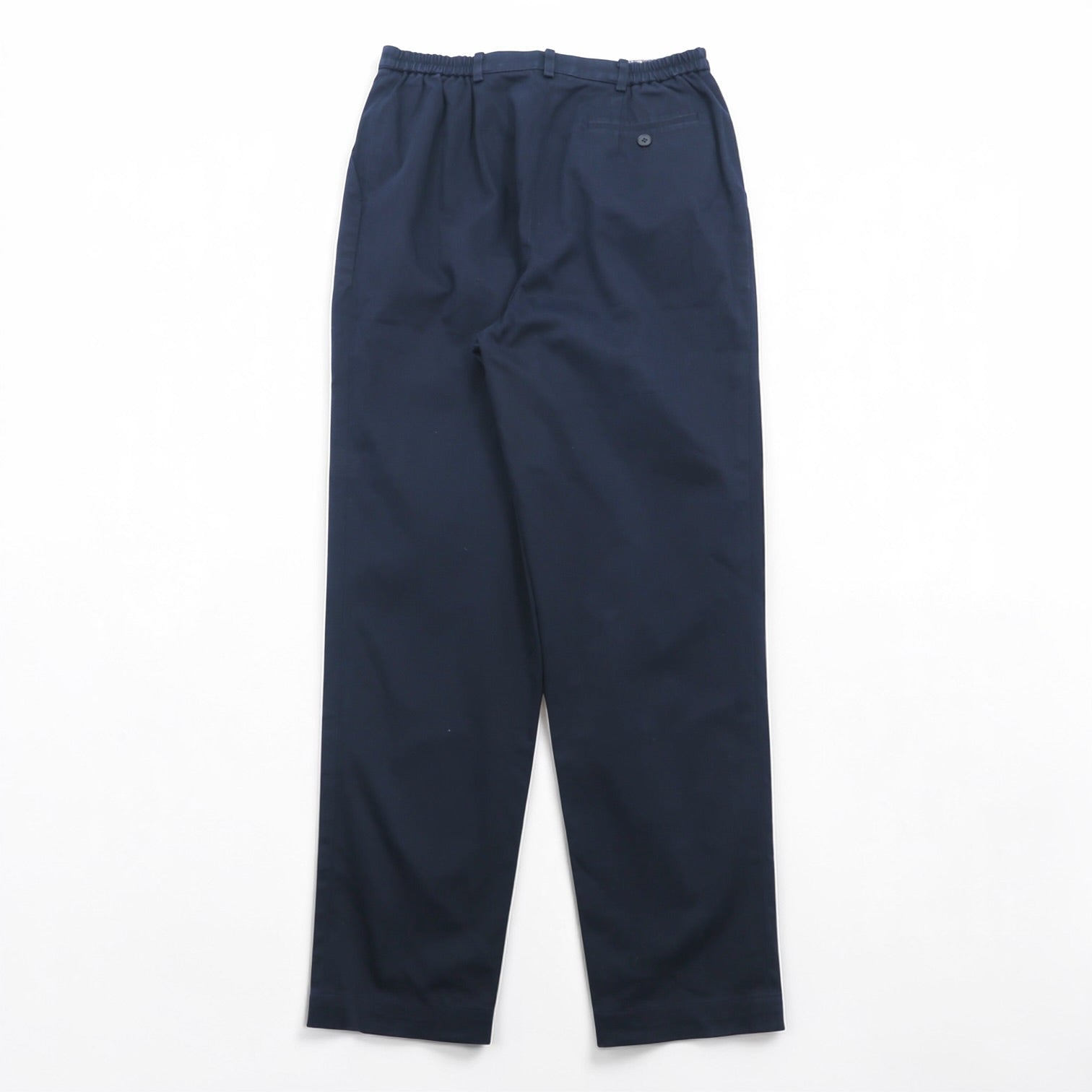 BURBERRY テーパード イージー チノパンツ L ネイビー コットン ストレッチ 日本製